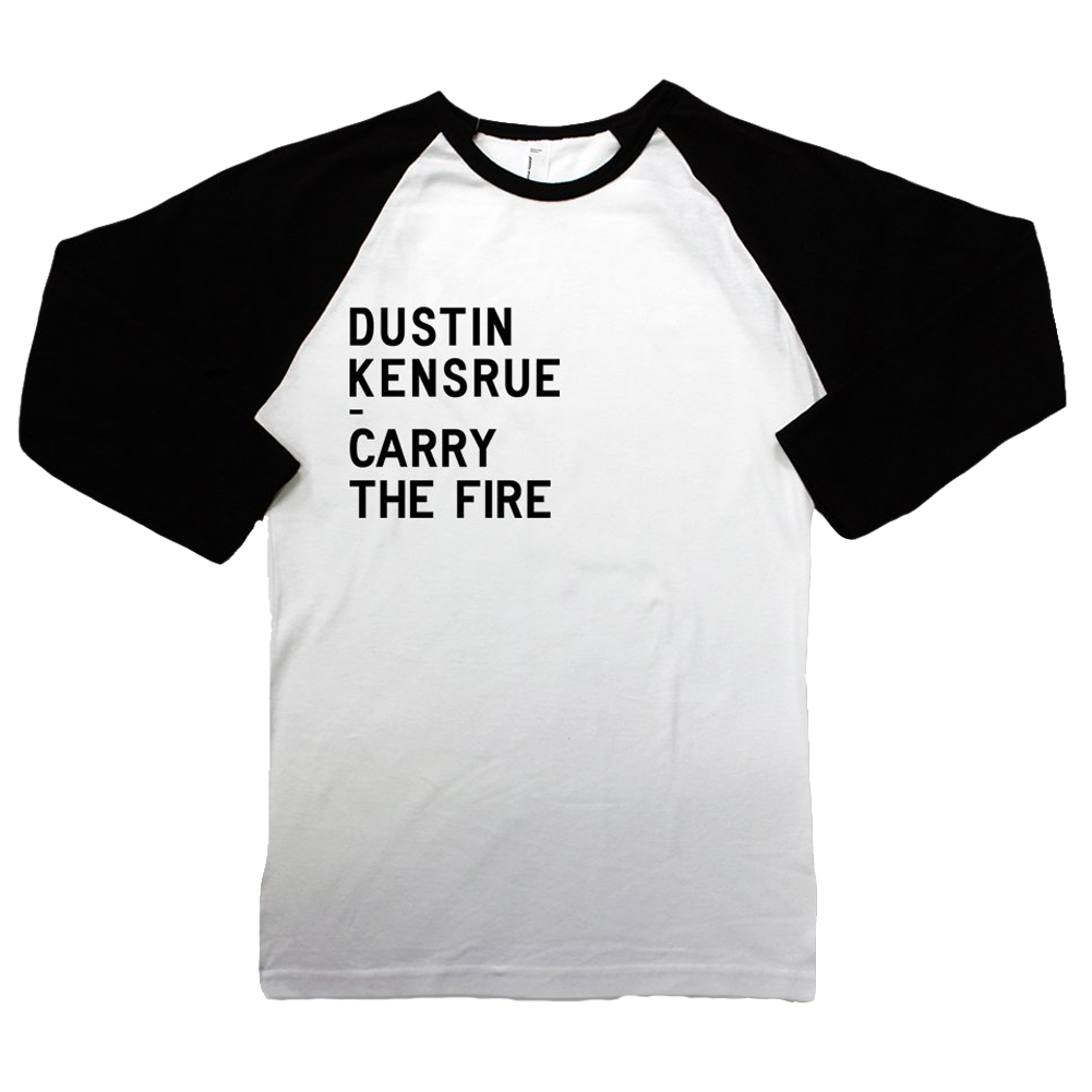 Carry The Fire Raglan (Black/White)