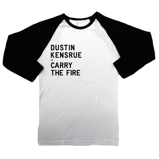 Carry The Fire Raglan (Black/White)
