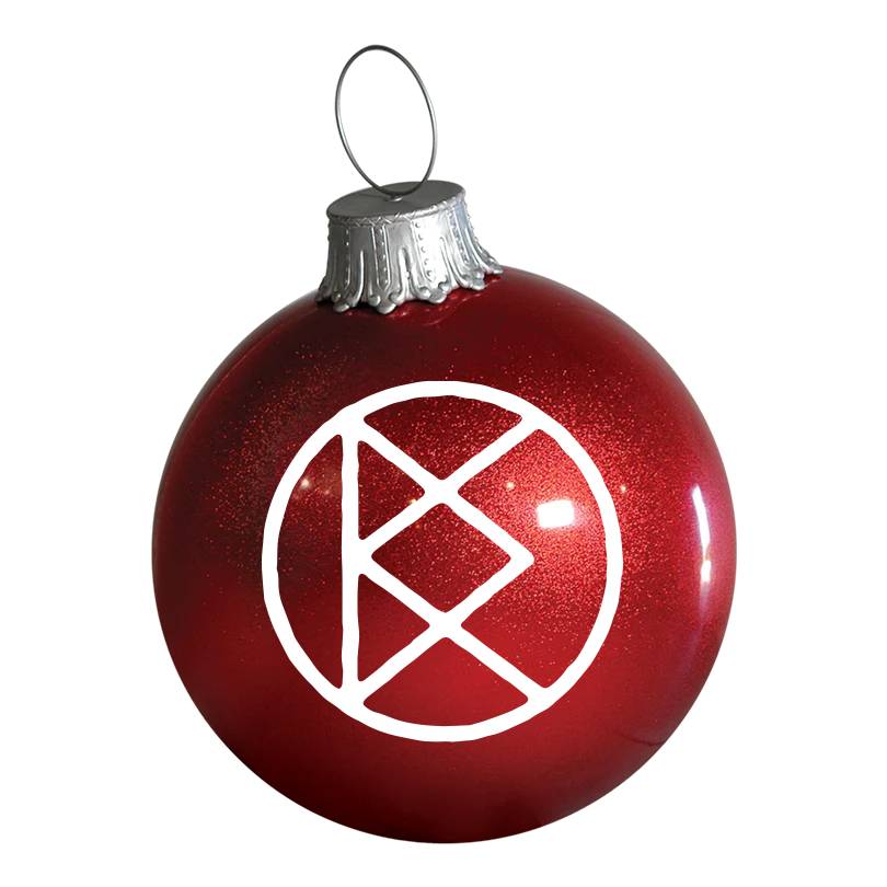 Dustin Kensrue Logo Christmas Ornament (Red)