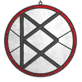 Dustin Kensrue Logo Stained Glass Christmas Ornament