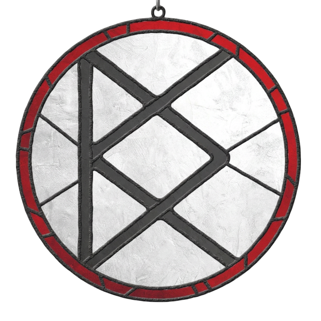 Dustin Kensrue Logo Stained Glass Christmas Ornament