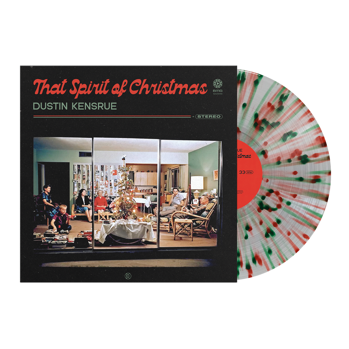 Dustin Kensrue - That Spirit Of Christmas LP (Clear/Red/Green Splatter)